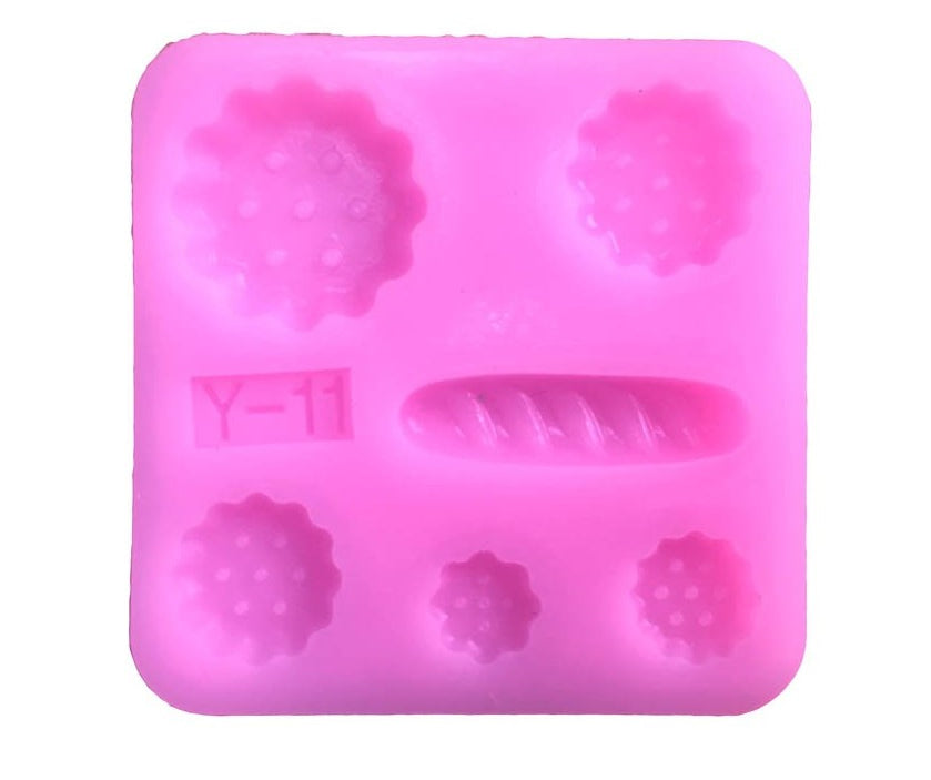 Collezione di stampi in silicone 3d a tema cucina