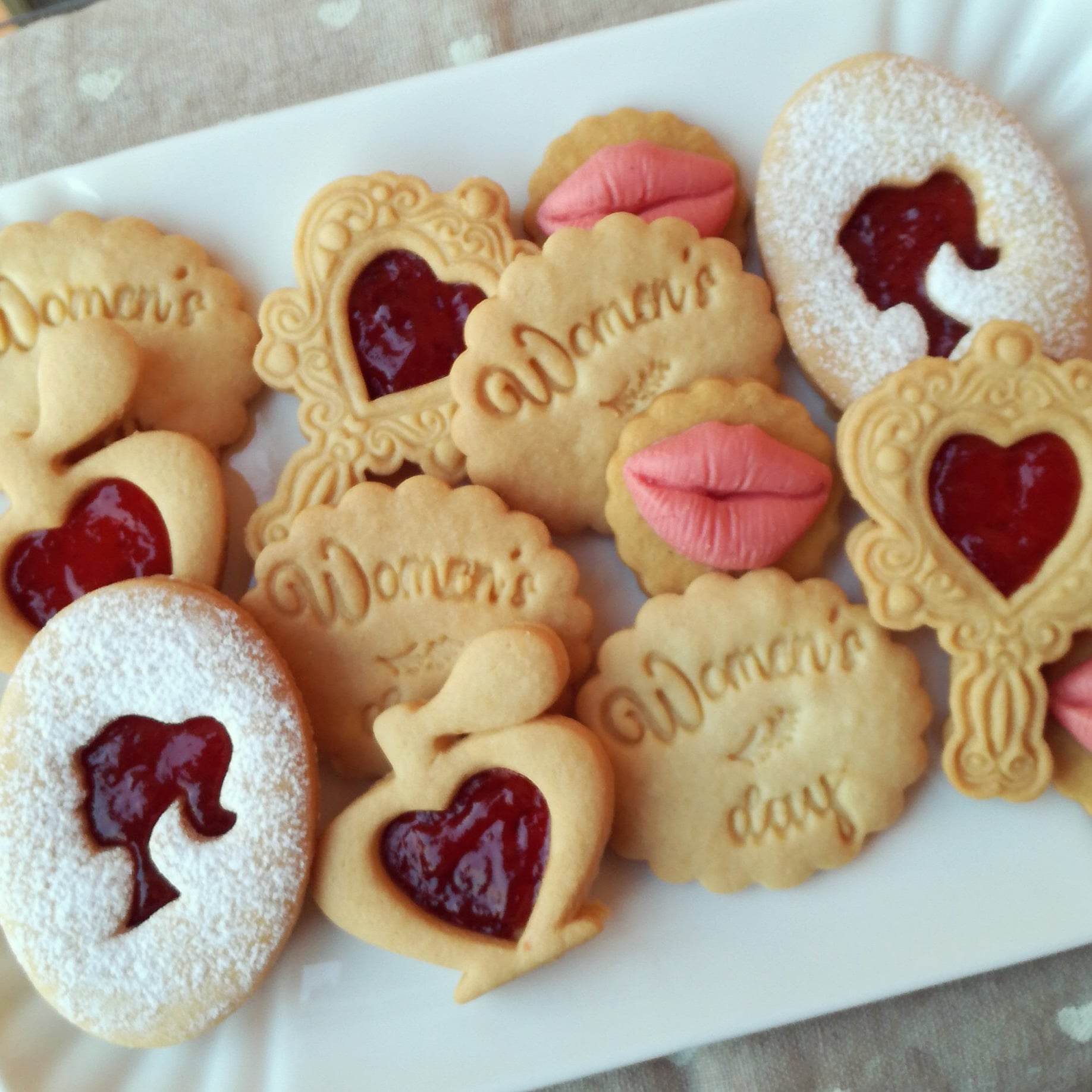 Stampi per biscotti a tema accessori donna