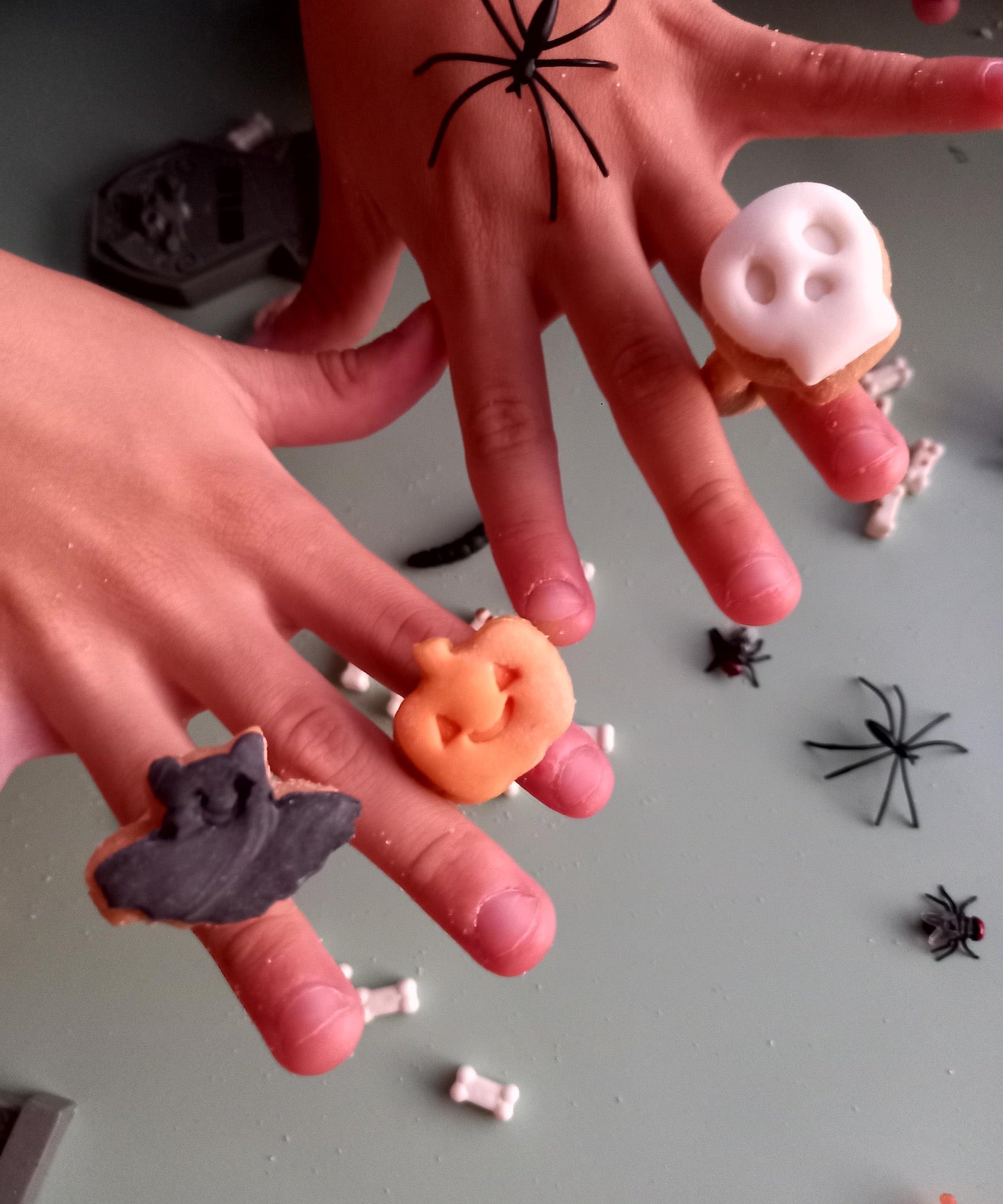 Stampo per biscotti a forma di Set anelli Halloween