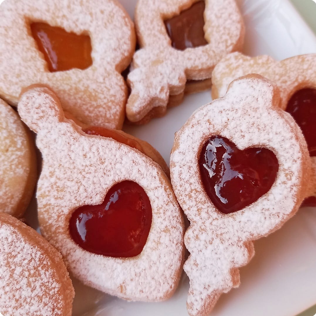 Stampo per biscotti a forma di Palla di Natale seghettata farcita (3 pz)