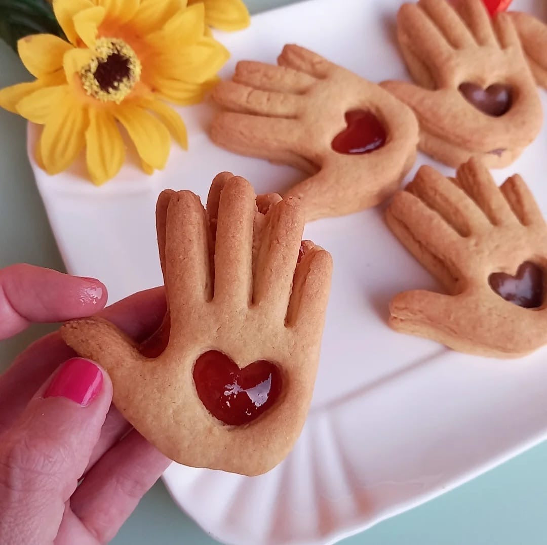 Stampo per biscotti a forma di Mano Batti Cinque