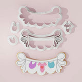 Stampo per biscotti a forma di Festone Baby (5 pz)