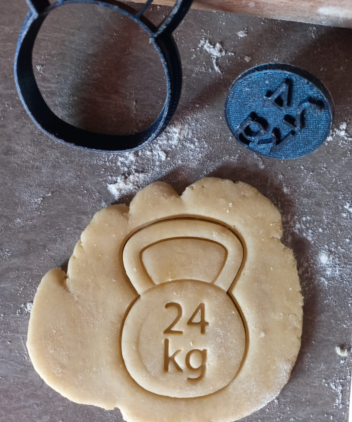 Stampo per biscotti a forma di Pesi Kettlebell 24 kg