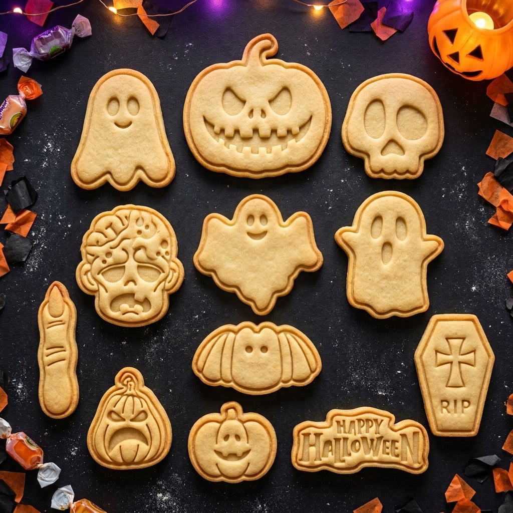 Biscotti a tema Halloween set L 13 pezzi