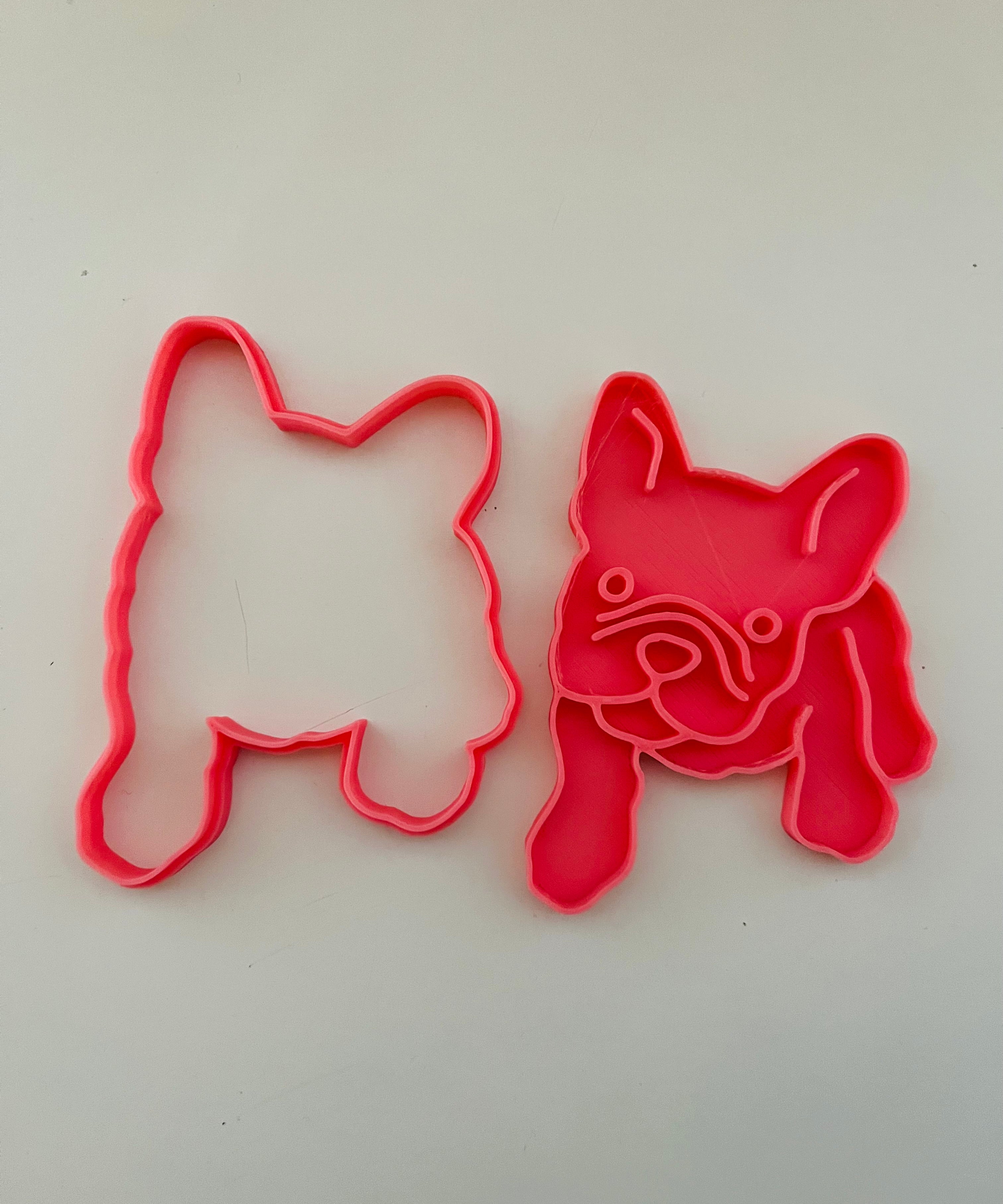 Stampo per biscotti a forma di Cane Bulldog dettagliato
