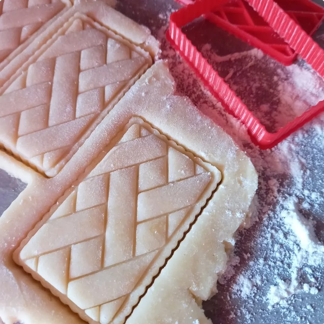 Stampo per biscotti a forma di Crostatina rettangolo