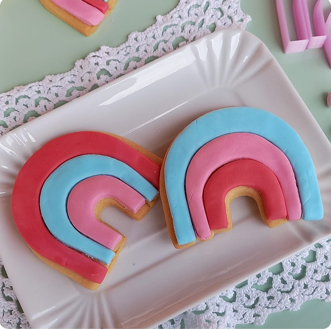 Stampo per biscotti a forma di Arcobaleno di primavera