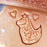 Stampo per biscotti a forma di Draghetto con luci di Natale