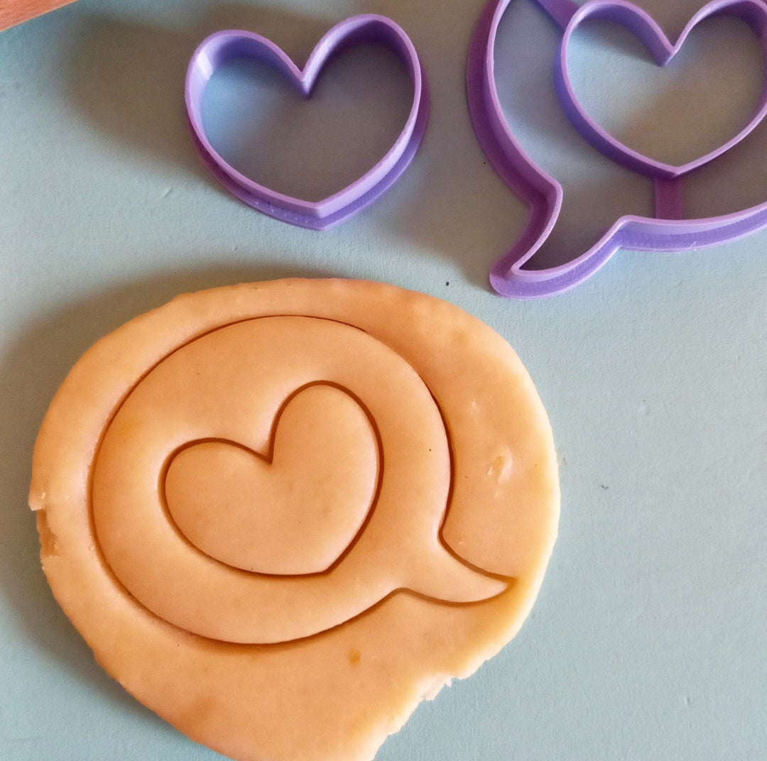 Stampo per biscotti a forma di Fumetto con cuore