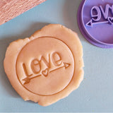 Stampo per biscotti a forma di Timbro love