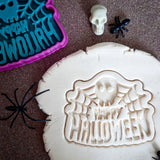 Stampo per biscotti a forma di Fantasma Happy Halloween