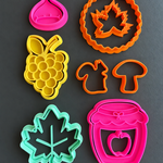 Stampini biscotti set autunno small 6 disegni