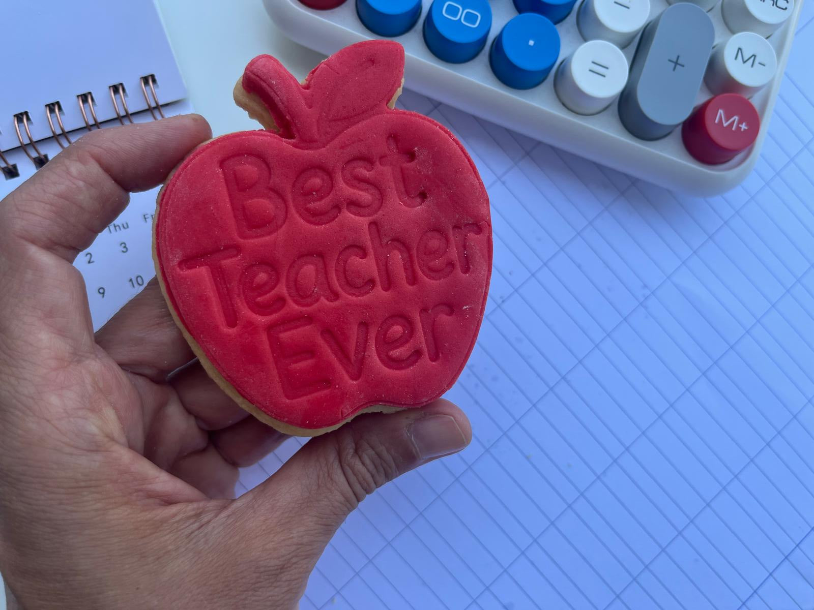 Stampo per biscotti a forma di Best teacher ever