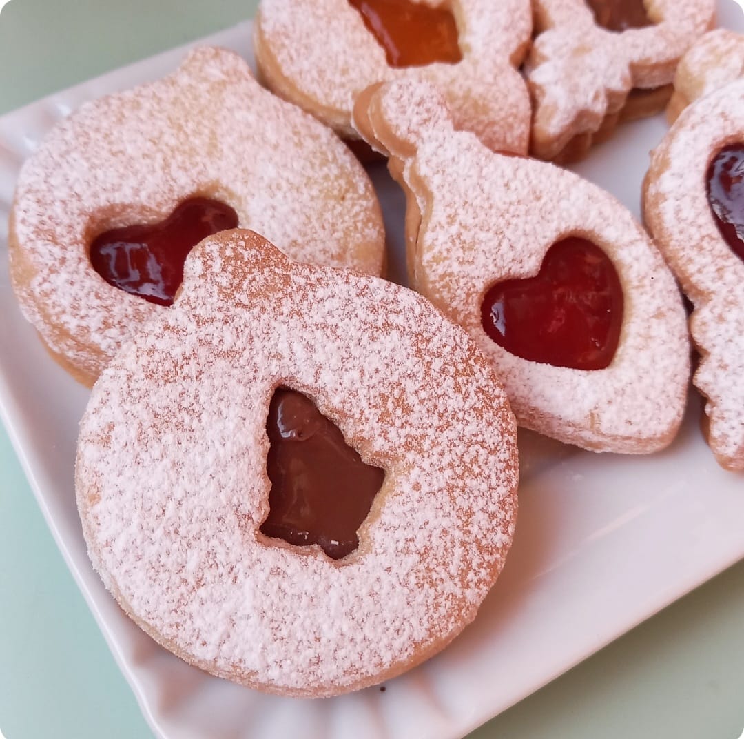 Stampo per biscotti a forma di Palla di Natale tonda farcita (3 pz)