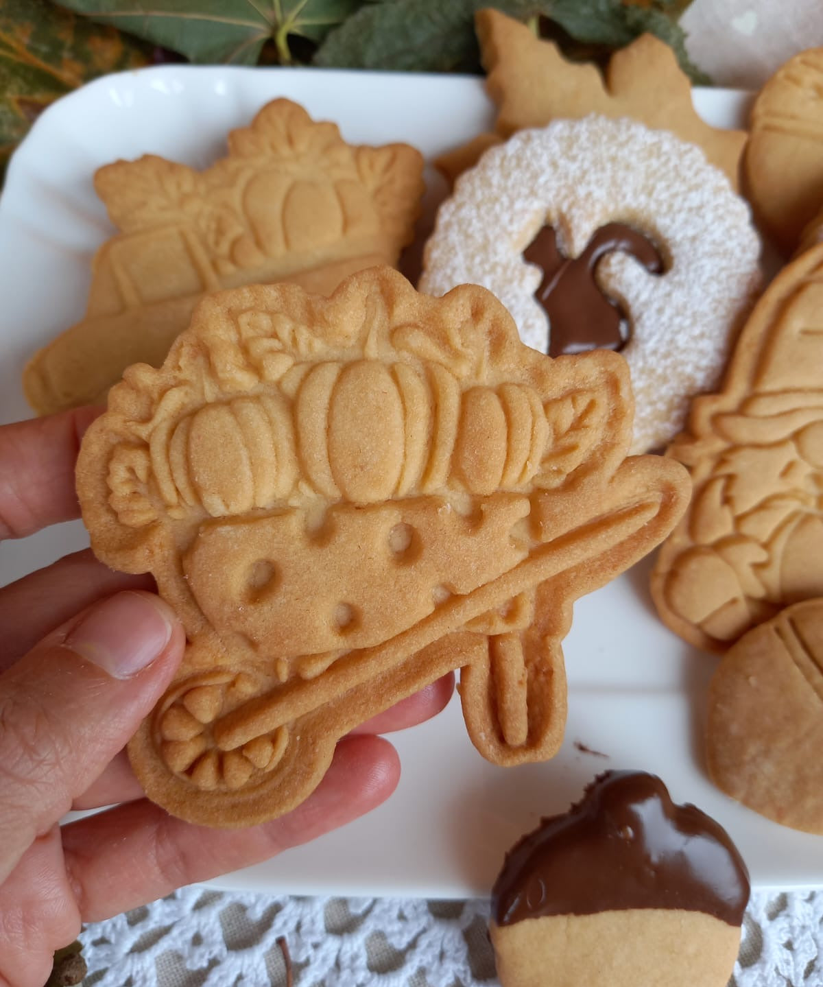 Stampo per biscotti a forma di Carriola con zucche