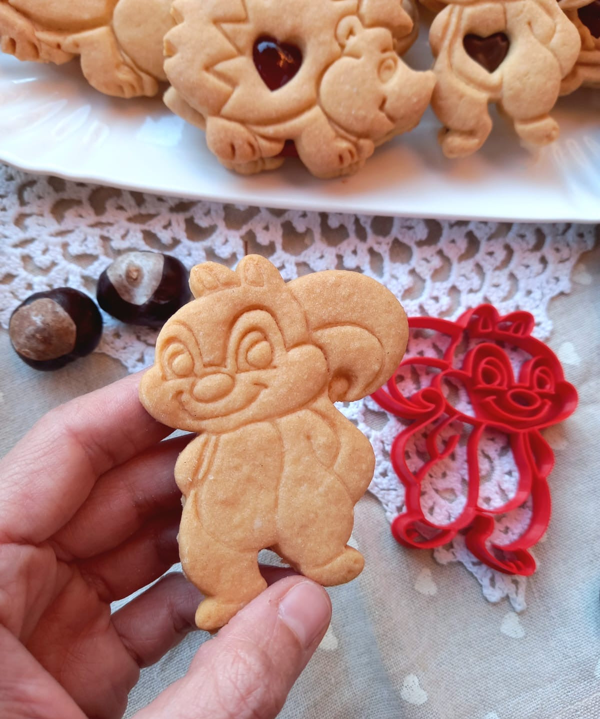 Stampo per biscotti a forma di Scoiattolo sorridente