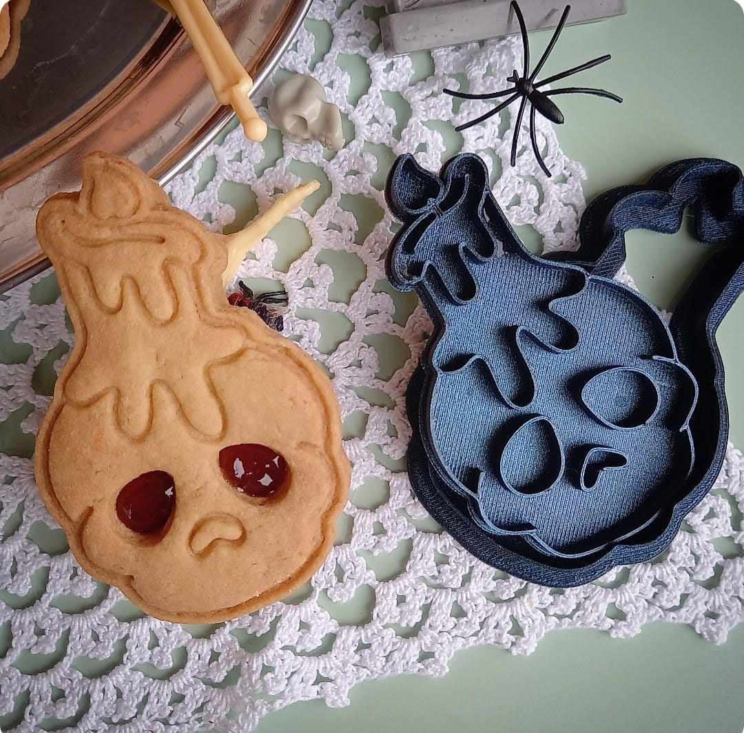 Stampo per biscotti a forma di Teschio Candela