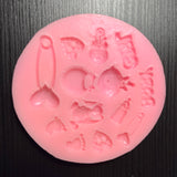 Stampo a forma di Baby Shower baby girl/femminuccia  3d silicone