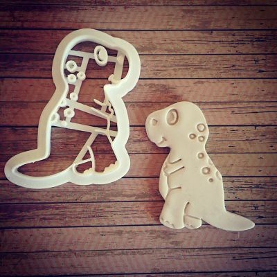6 stampi in metallo per biscotti a forma di dinosauro per cucina Freshies, uova e verdure, panini per pranzi e biscotti 6 stampi in metallo per biscotti a forma di dinosauro per cucina Freshies, uova e verdure, panini per pranzi e biscotti